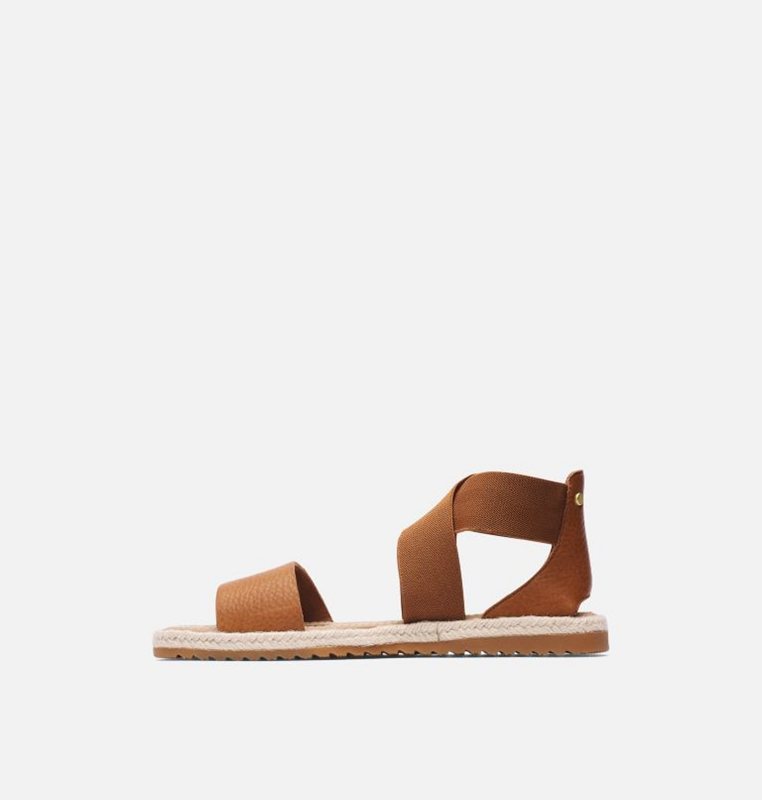 Sorel Dam Sandaler Brun - Ella™ Jute Flat - XFO-956703